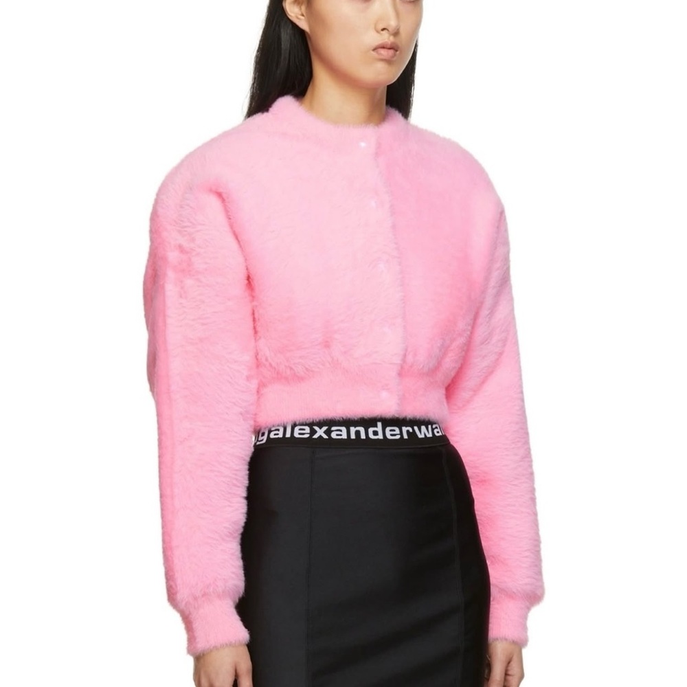Alexander Wang Vibrant Pink Teddy Jacket